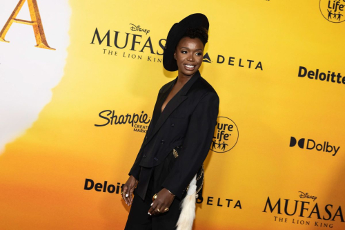 Folake Olowofoyeku at Mufasa Premiere in Los Angeles, December 2024 1