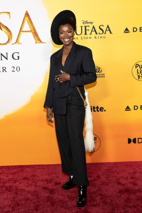 Folake Olowofoyeku at Mufasa Premiere in Los Angeles, December 2024 3