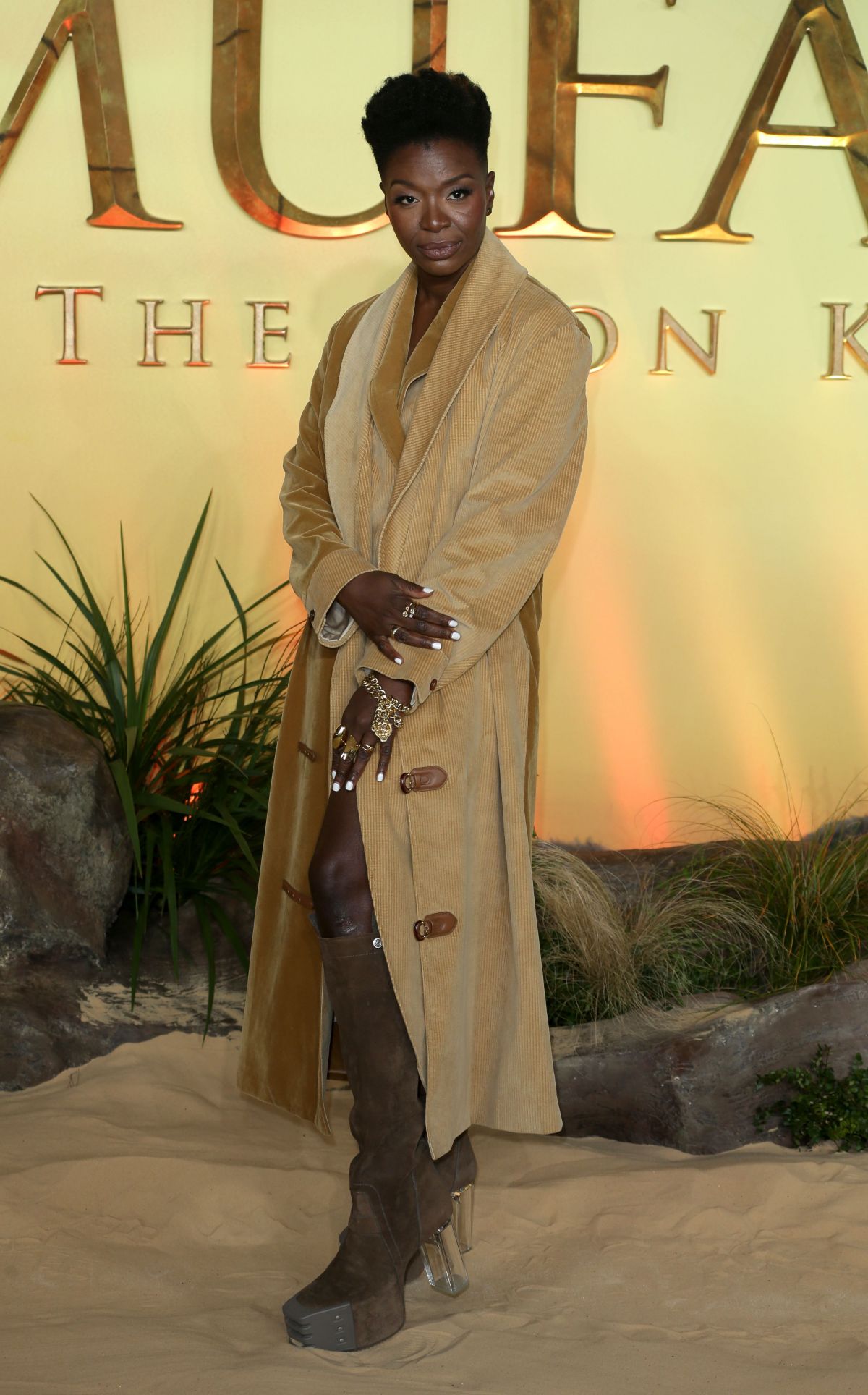 Folake Olowofoyeku at Mufasa: The Lion King UK Premiere, December 2024