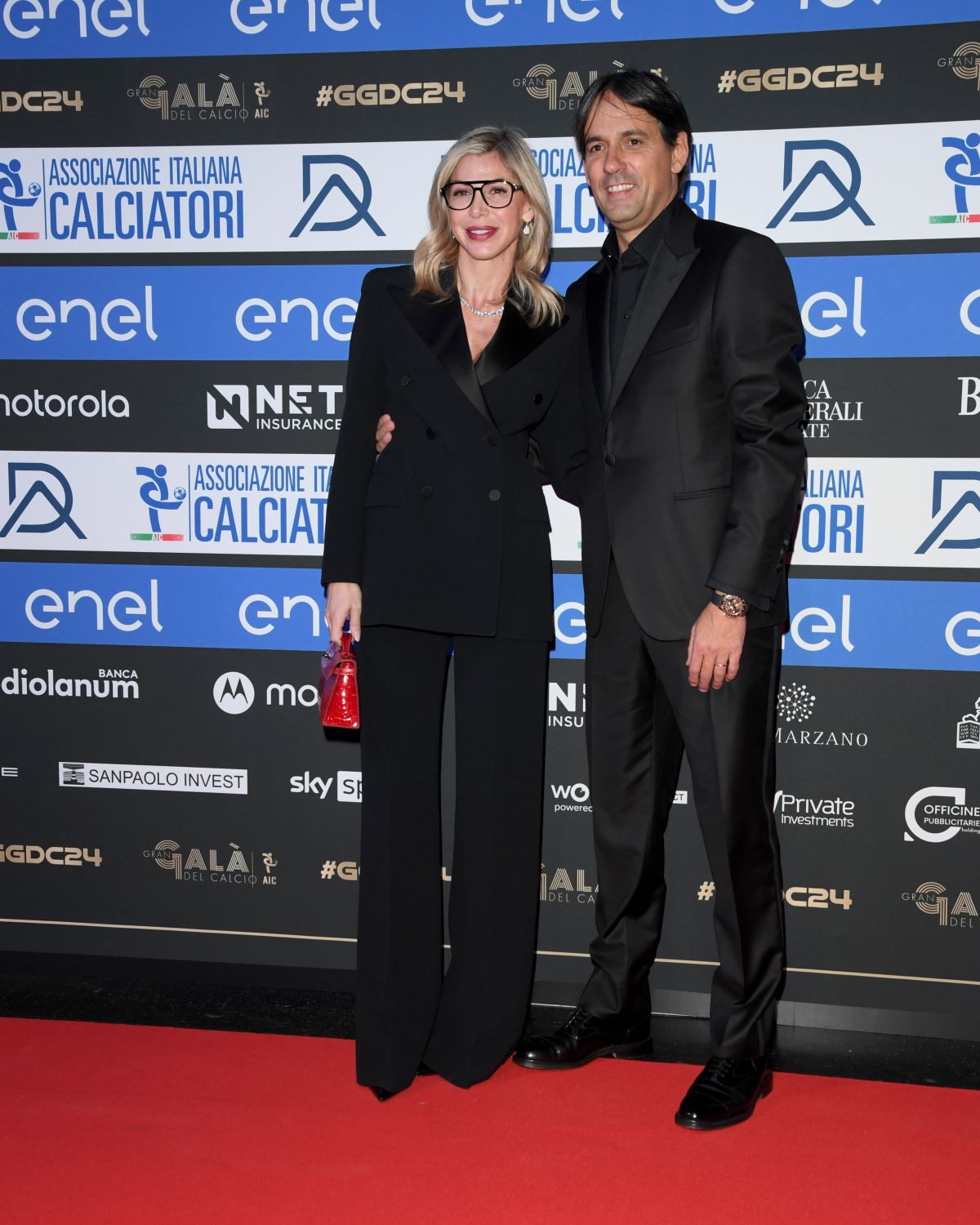 Gaia Lucariello Inzaghi at Gran Gala del Calcio in Milan, December 2024