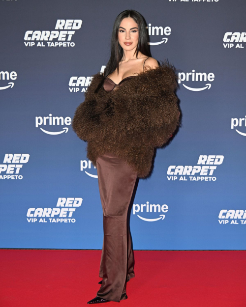 Giulia De Lellis at Vip Al Tappeto Red Carpet, December 2024