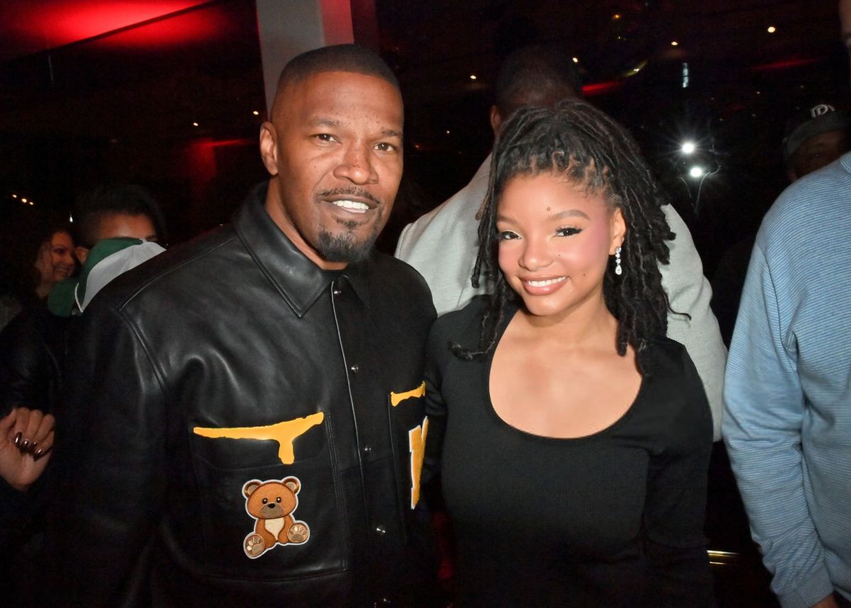 Halle Bailey at Jamie Foxx