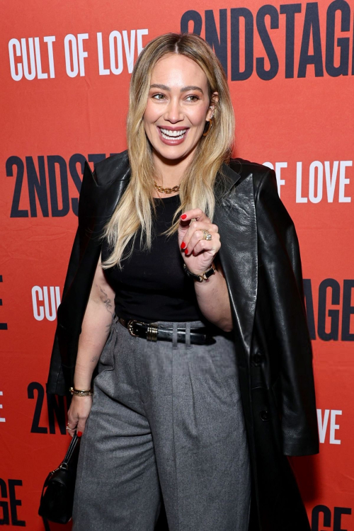 Hilary Duff at Cult Of Love Broadway Opening Night, December 2024