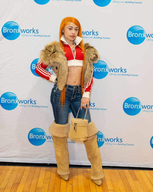 Ice Spice at BronxWorks Empowerment Day in New York, December 2024