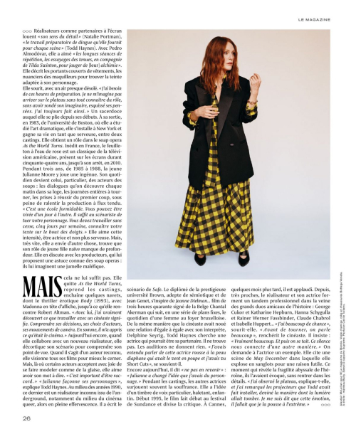 Julianne Moore in Le Monde Magazine, December 2024 3