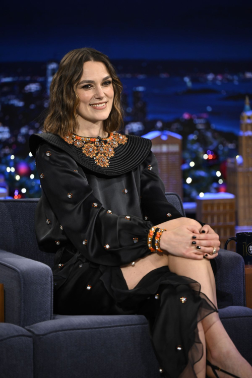 Keira Knightley on Tonight Show Starring Jimmy Fallon, December 2024 9