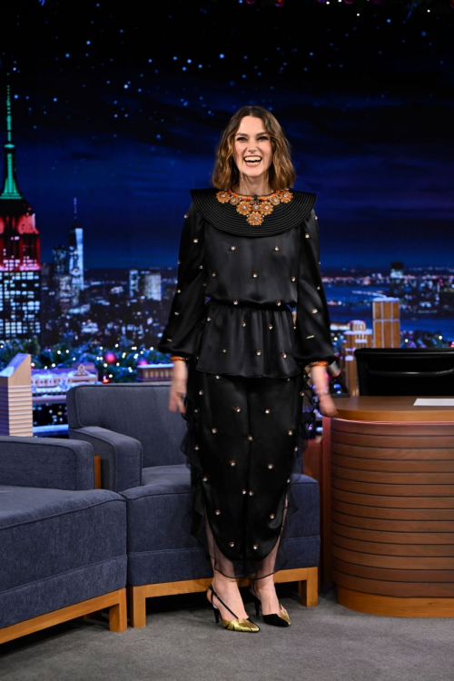 Keira Knightley on Tonight Show Starring Jimmy Fallon, December 2024 4