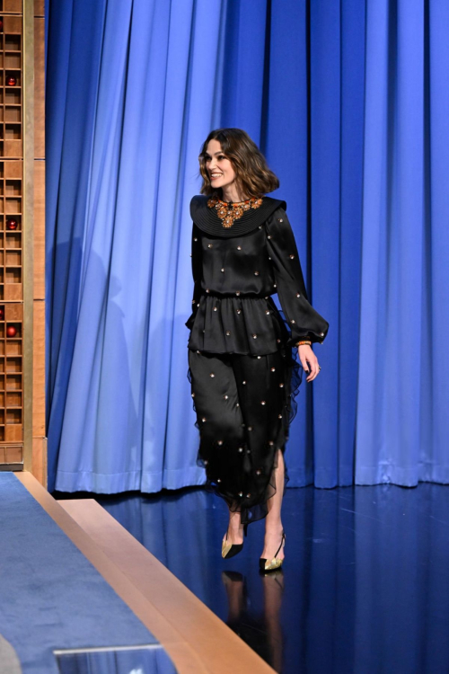 Keira Knightley on Tonight Show Starring Jimmy Fallon, December 2024 5