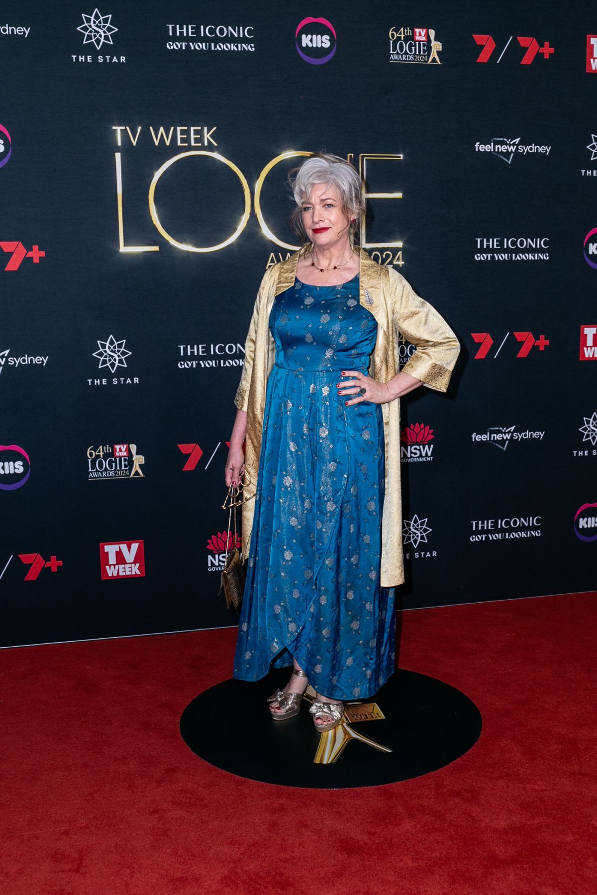 Kerry Fox at 64th TV WEEK Logie Awards in Sydney, August 2024