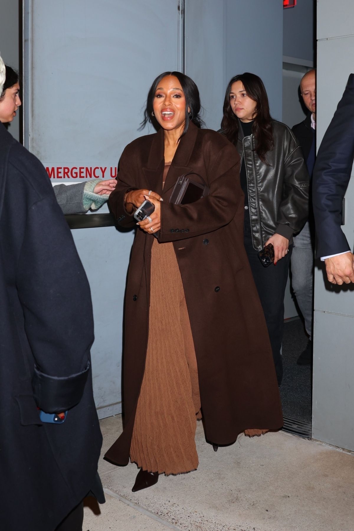 Kerry Washington Arrives at The Six Triple Eight Screening in New York, December 2024