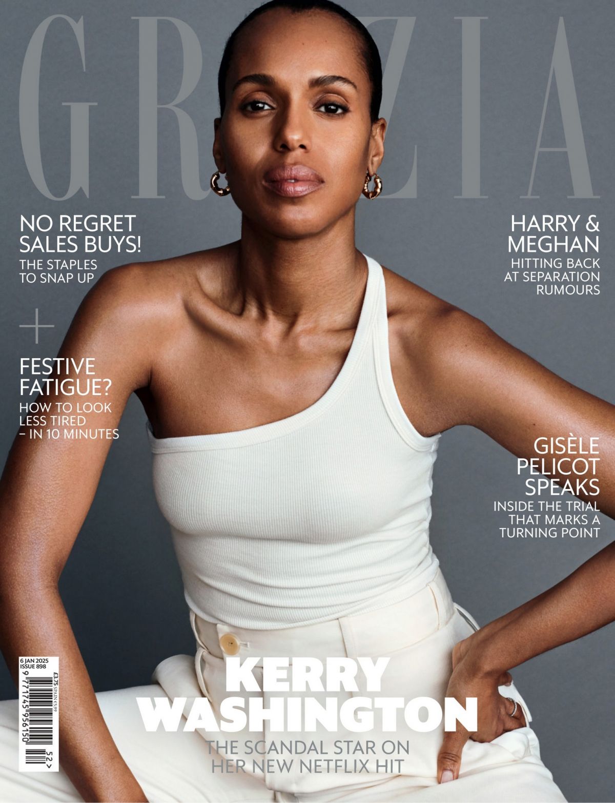 Kerry Washington in Grazia UK, January 2025