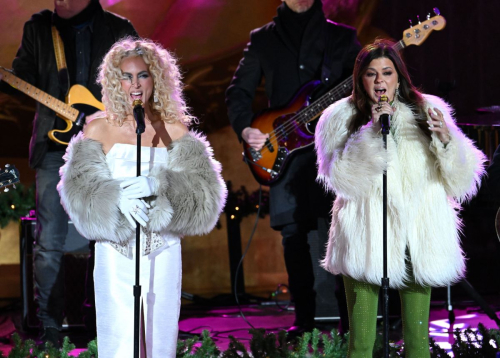 Kimberly Schlapman and Karen Fairchild at Rockefeller Center Event, December 2024 1