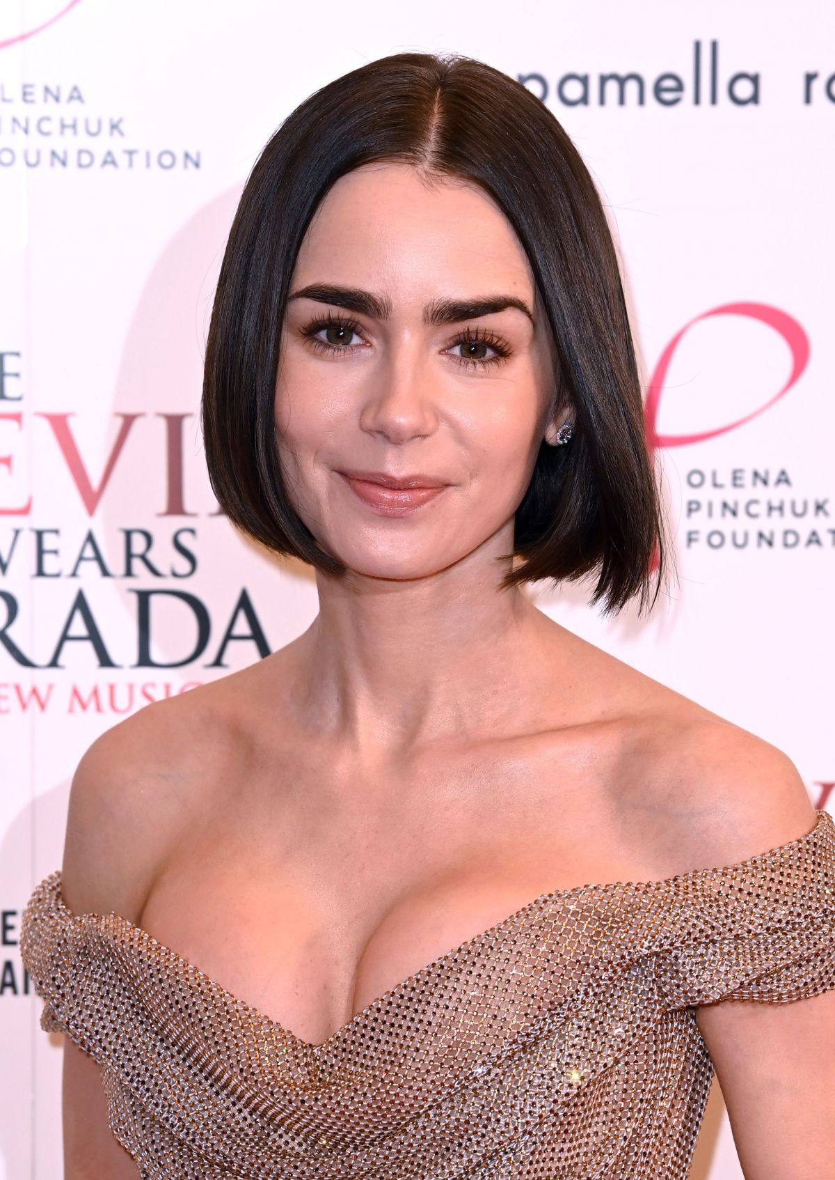 Lily Collins at The Devil Wears Prada Musical Premiere, December 2024