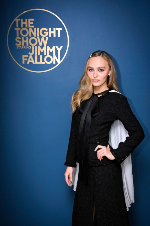 Lily-Rose Depp on Tonight Show Starring Jimmy Fallon, December 2024