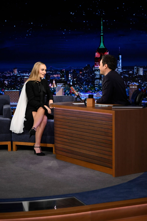 Lily-Rose Depp on Tonight Show Starring Jimmy Fallon, December 2024 6