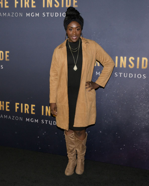 Malynda Hle at The Fire Inside Premiere, December 2024