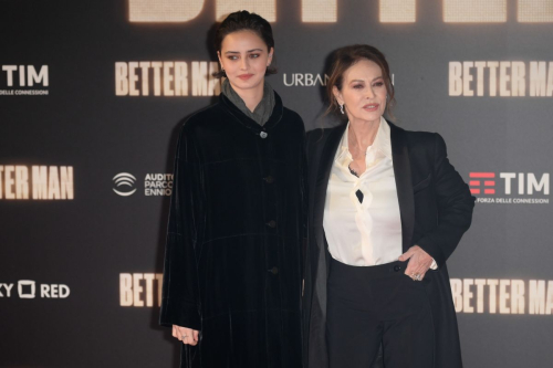 Maria Mainetti and Elena Sofia Ricci at Better Man Premiere, December 2024 3