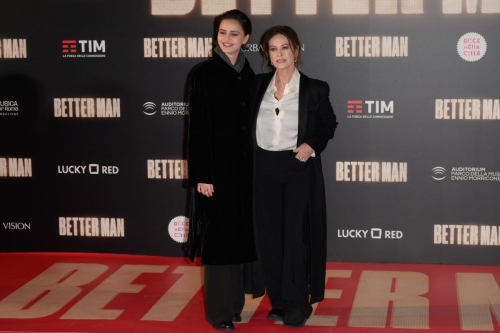 Maria Mainetti and Elena Sofia Ricci at Better Man Premiere, December 2024 5