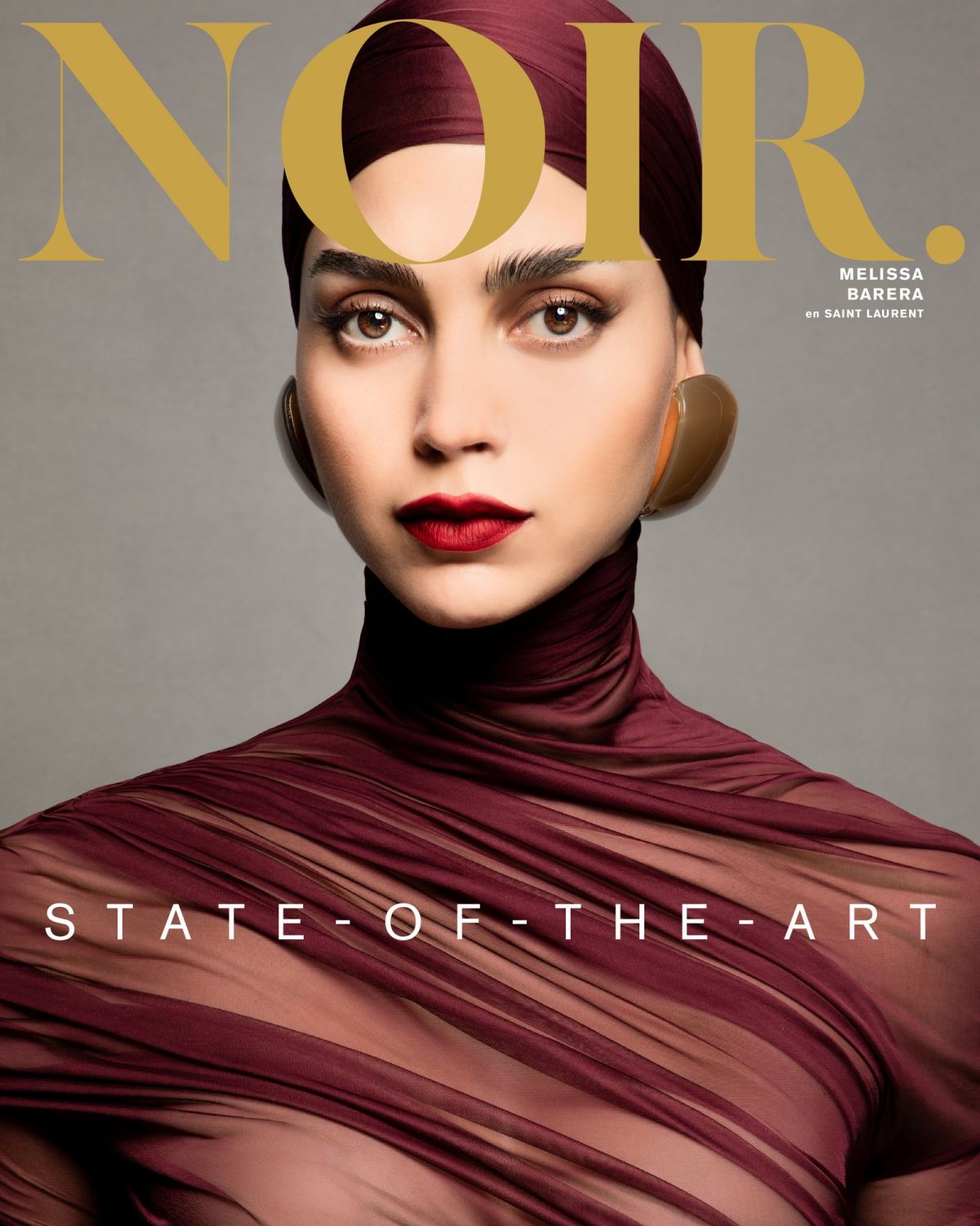 Melissa Barrera for Noir Magazine, December 2024