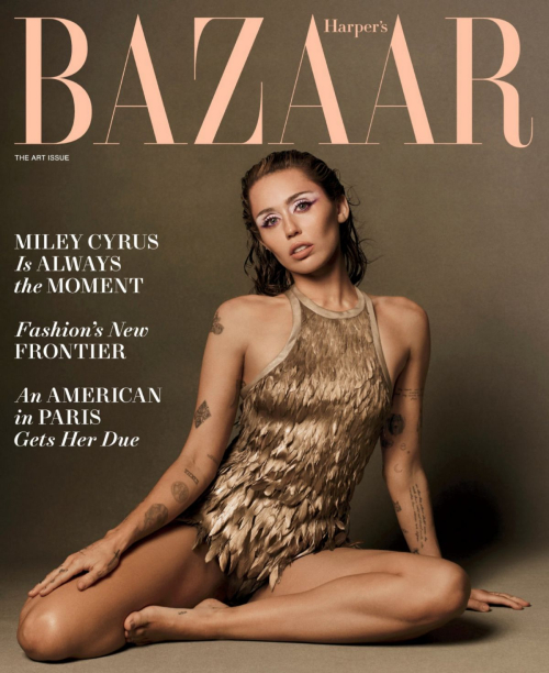 Miley Cyrus in Harper's Bazaar, December 2024