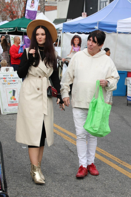 Natasha and Martin Blasick Out Shopping at Farmer's Market, December 2024