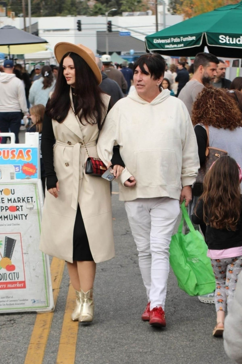 Natasha and Martin Blasick Out Shopping at Farmer