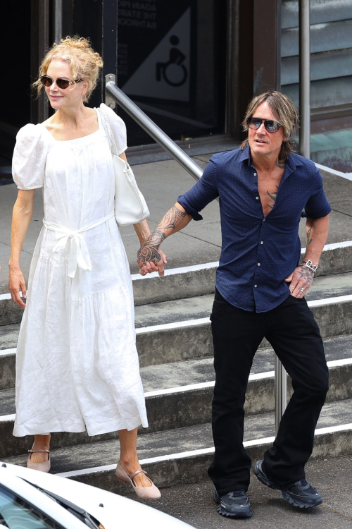 Nicole Kidman and Keith Urban at Church Service in Sydney, December 2024