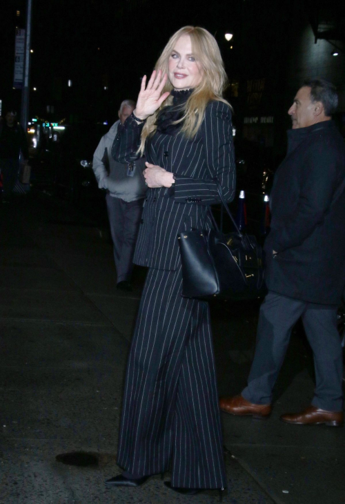 Nicole Kidman Dazzles on Late Show with Stephen Colbert in New York City, December 2024 6