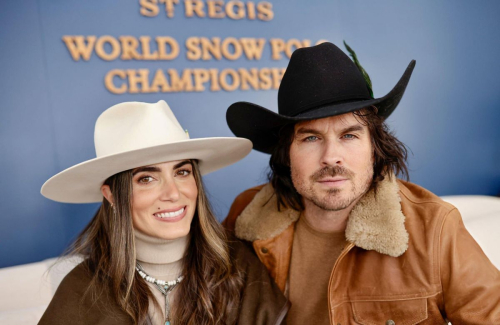 Nikki Reed and Ian Somerhalder at Snow Polo Championships, December 2024 3