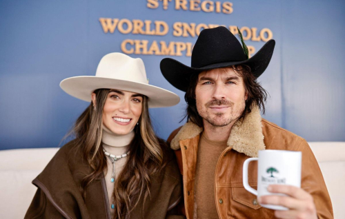 Nikki Reed and Ian Somerhalder at Snow Polo Championships, December 2024 5