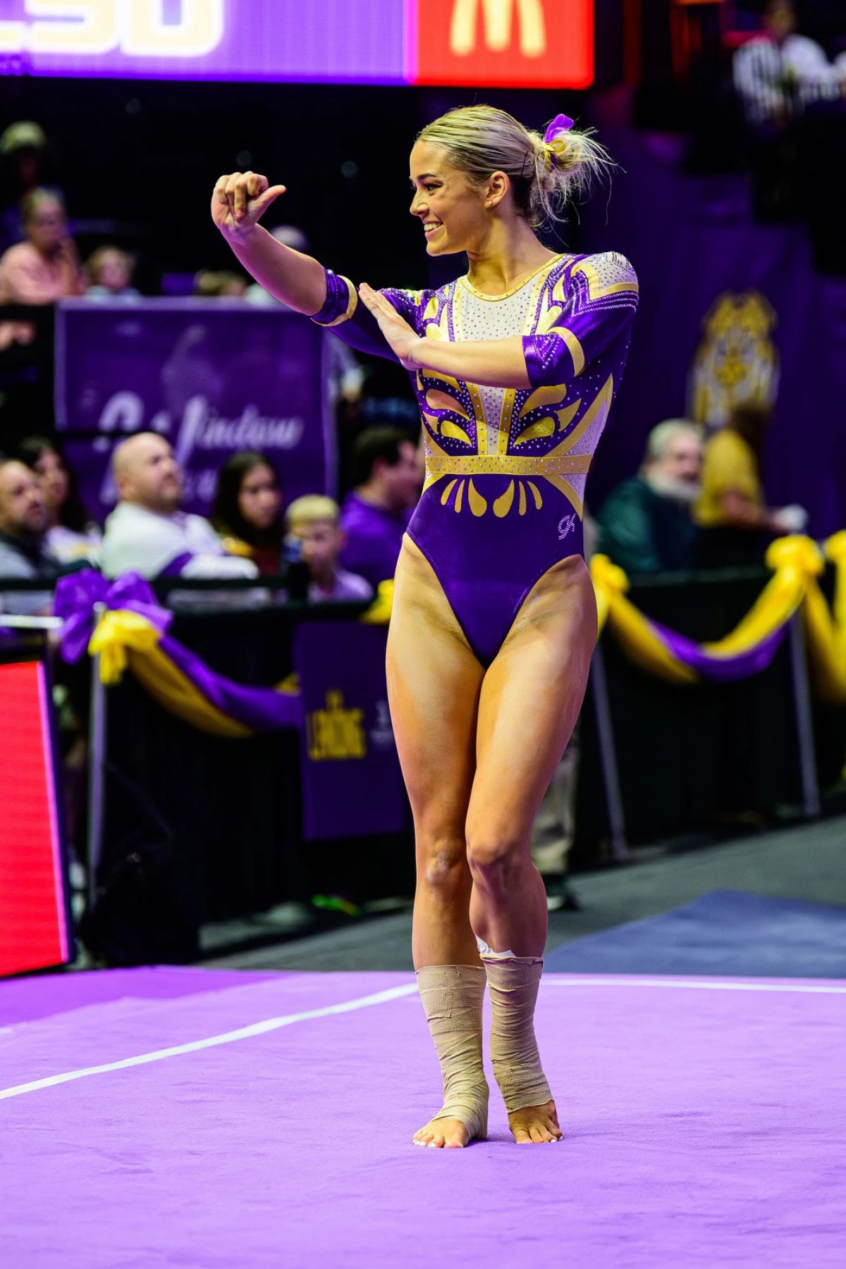 Olivia Dunne at LSU Gym Open Mike Night in Baton Rouge, December 2024