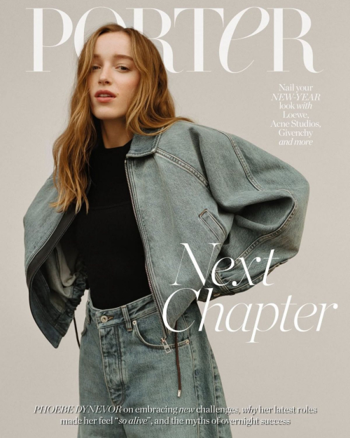 Phoebe Dynevor for Porter Magazine, January 2025