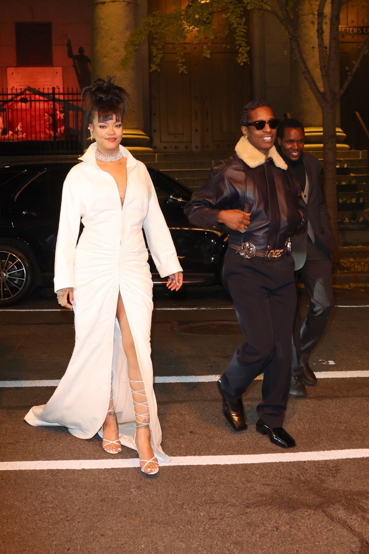 Rihanna and A$AP Rocky Arrive at Hotel in New York City, December 2024