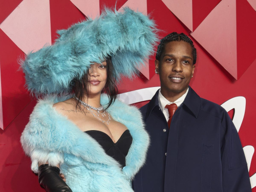 Rihanna and ASAP Rocky at Fashion Awards, December 2024 5