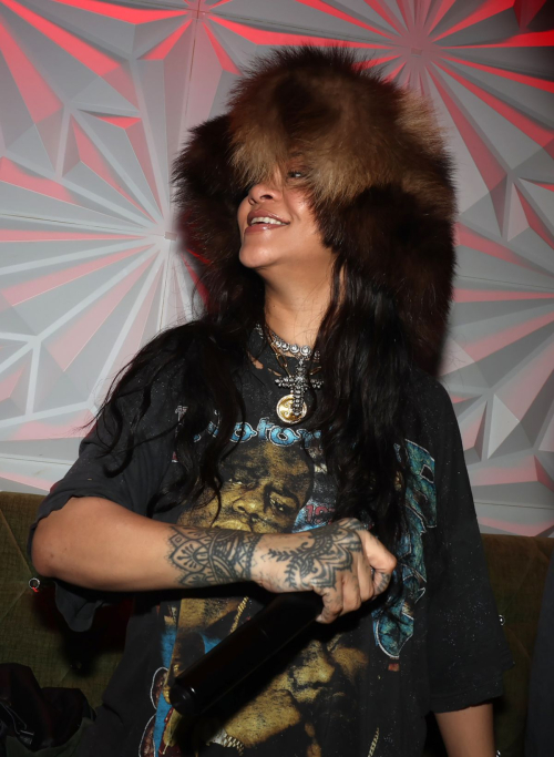 Rihanna Hosts Girls Like Karaoke Night in NYC, December 2024