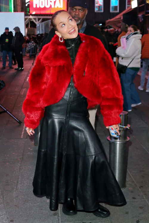 Rita Ora Preps for Dick Clark's New Year's Eve in NYC, December 2024