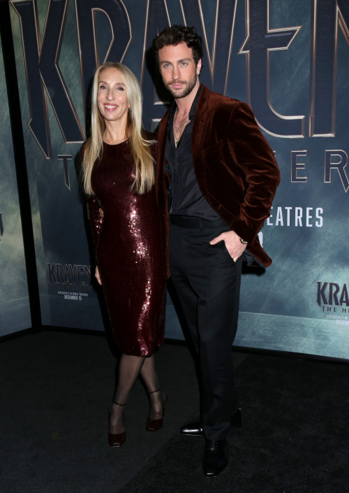 Sam Taylor-Johnson at Kraven The Hunter Premiere in New York, December 2024 1