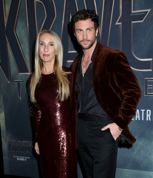 Sam Taylor-Johnson at Kraven The Hunter Premiere in New York, December 2024 3