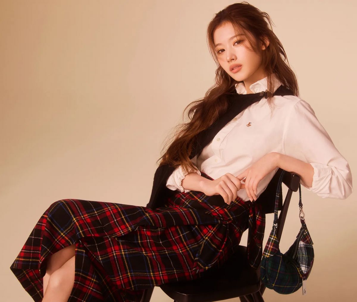 Sana for Ralph Lauren Holiday Collection, December 2024