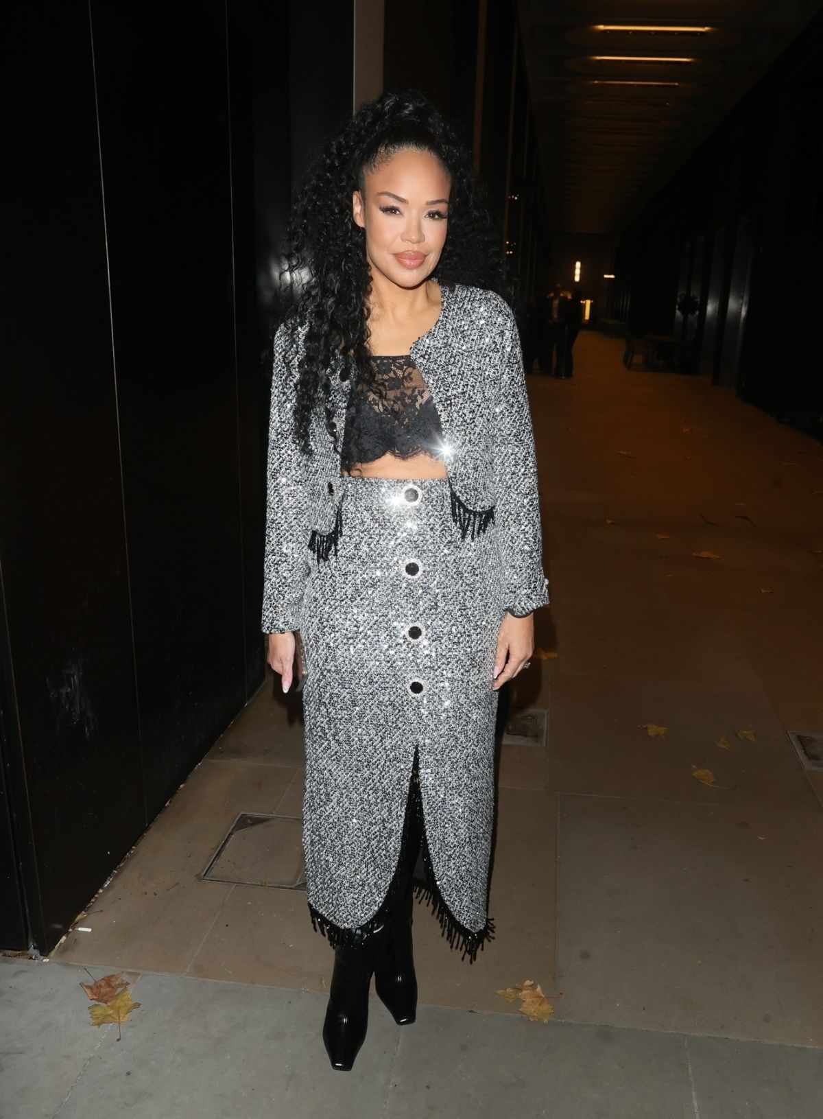 Sarah Jane Crawford at British Fashion Awards Afterparty in London, December 2024