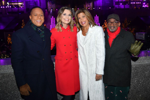 Savannah Guthrie and Hoda Kotb at Rockefeller Center Lighting, December 2024