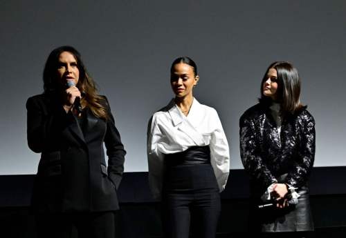 Selena Gomez and Zoe Saldana at MoMA Screening, December 2024 1