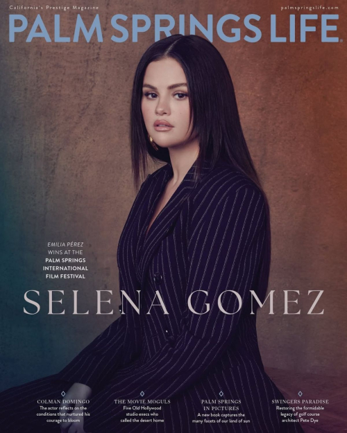 Selena Gomez on the Cover of Palm Springs Life, January 2025​