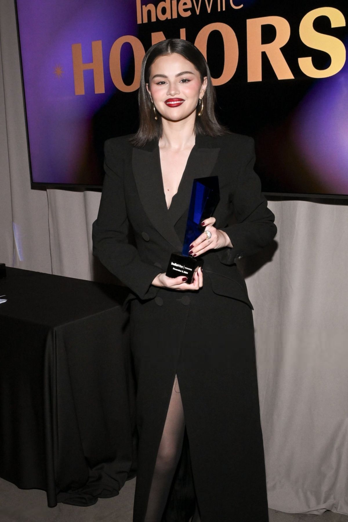 Selena Gomez Receives Spotlight Award at IndieWire Honors, December 2024