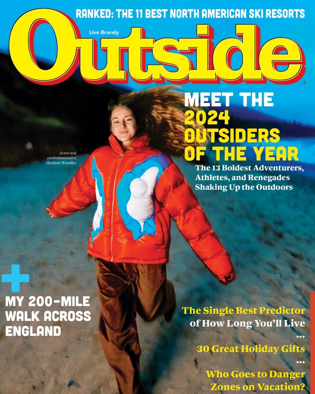 Shailene Woodley Featured in Outside Magazine, December 2024