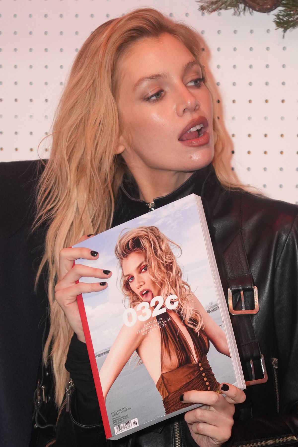 Stella Maxwell Celebrates Latest 032c Magazine Cover in West Hollywood, December 2024