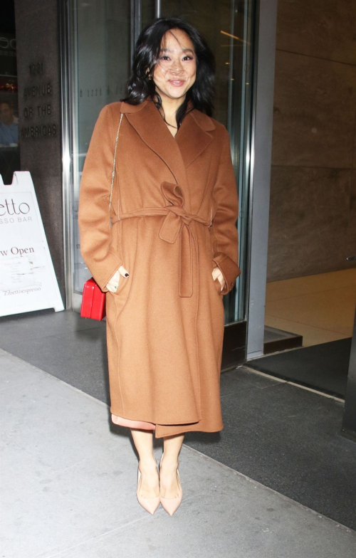 Stephanie Hsu Leaving SiriusXM Studios in New York, December 2024 3