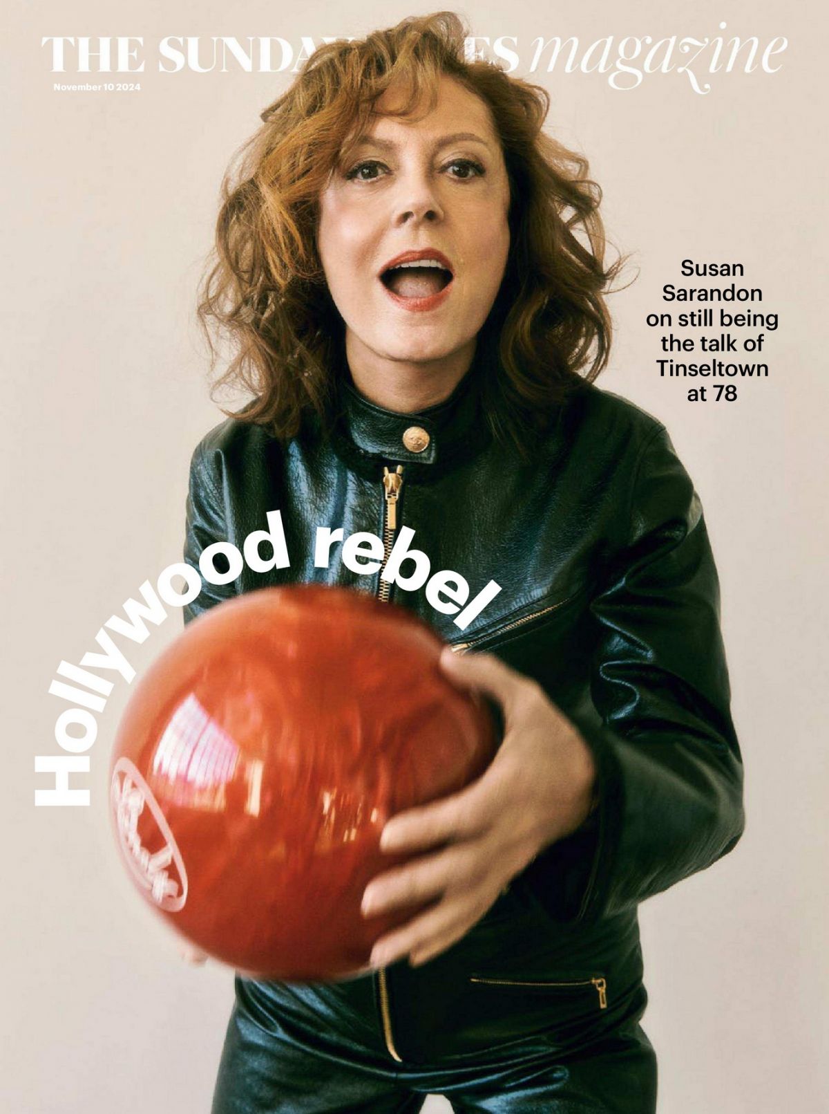 Susan Sarandon in The Sunday Times Magazine, November 2024