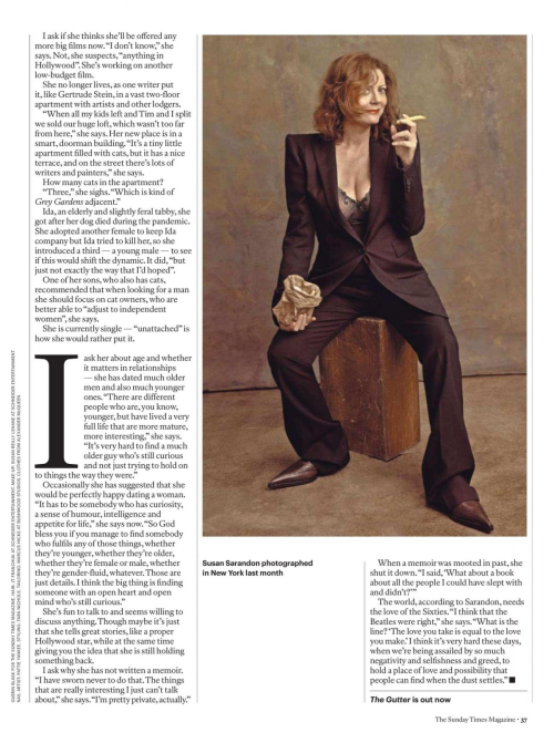 Susan Sarandon in The Sunday Times Magazine, November 2024 1