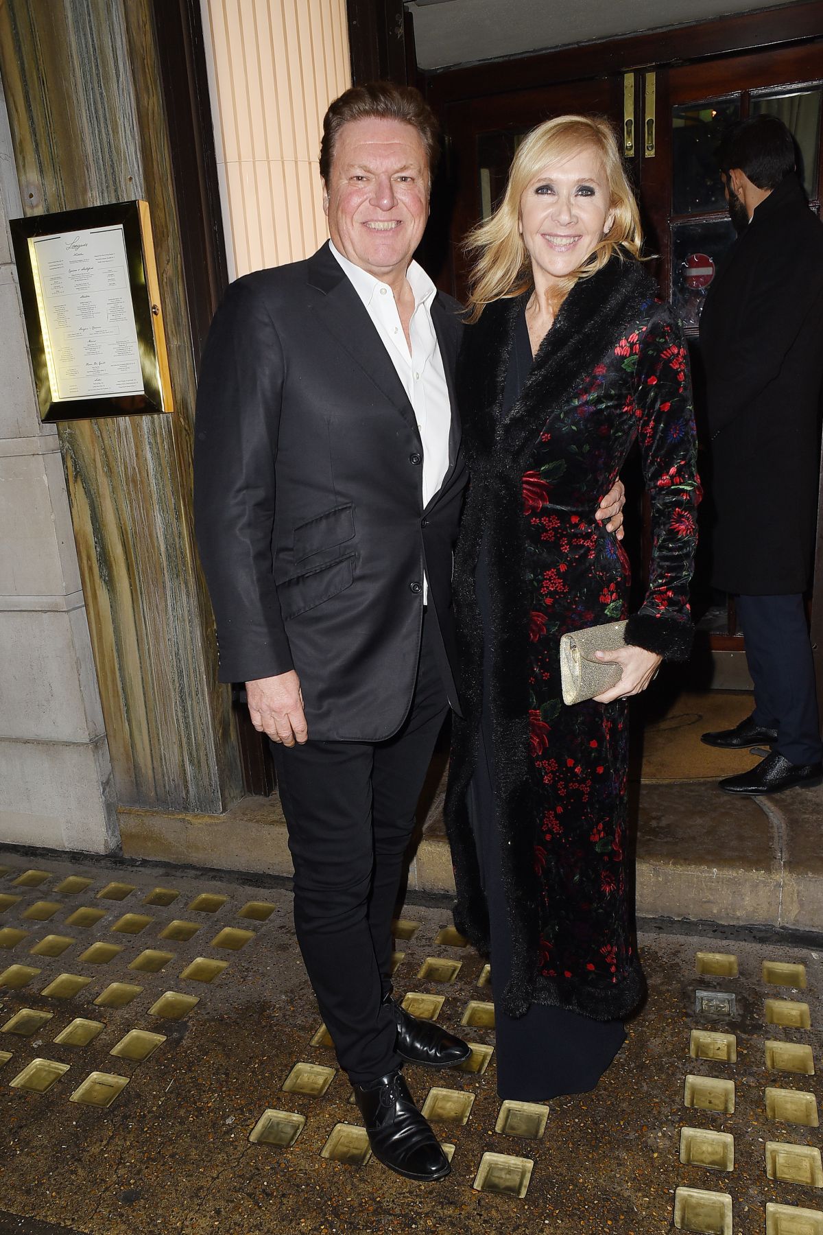 Tania Bryer Arrives at Langhans Brasserie in Mayfair, December 2024